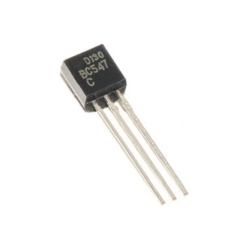 BC547 NPN Transistor (Small Signal, High Gain Amplifier)