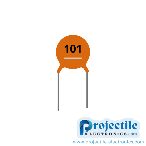 100pF Non-Polar Capacitor (Code 101, High-Frequency Filter)
