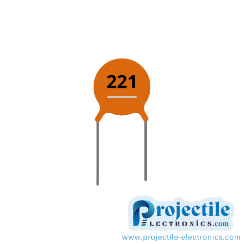 220pF Non-Polar Capacitor (Code 221, Decoupling Component)