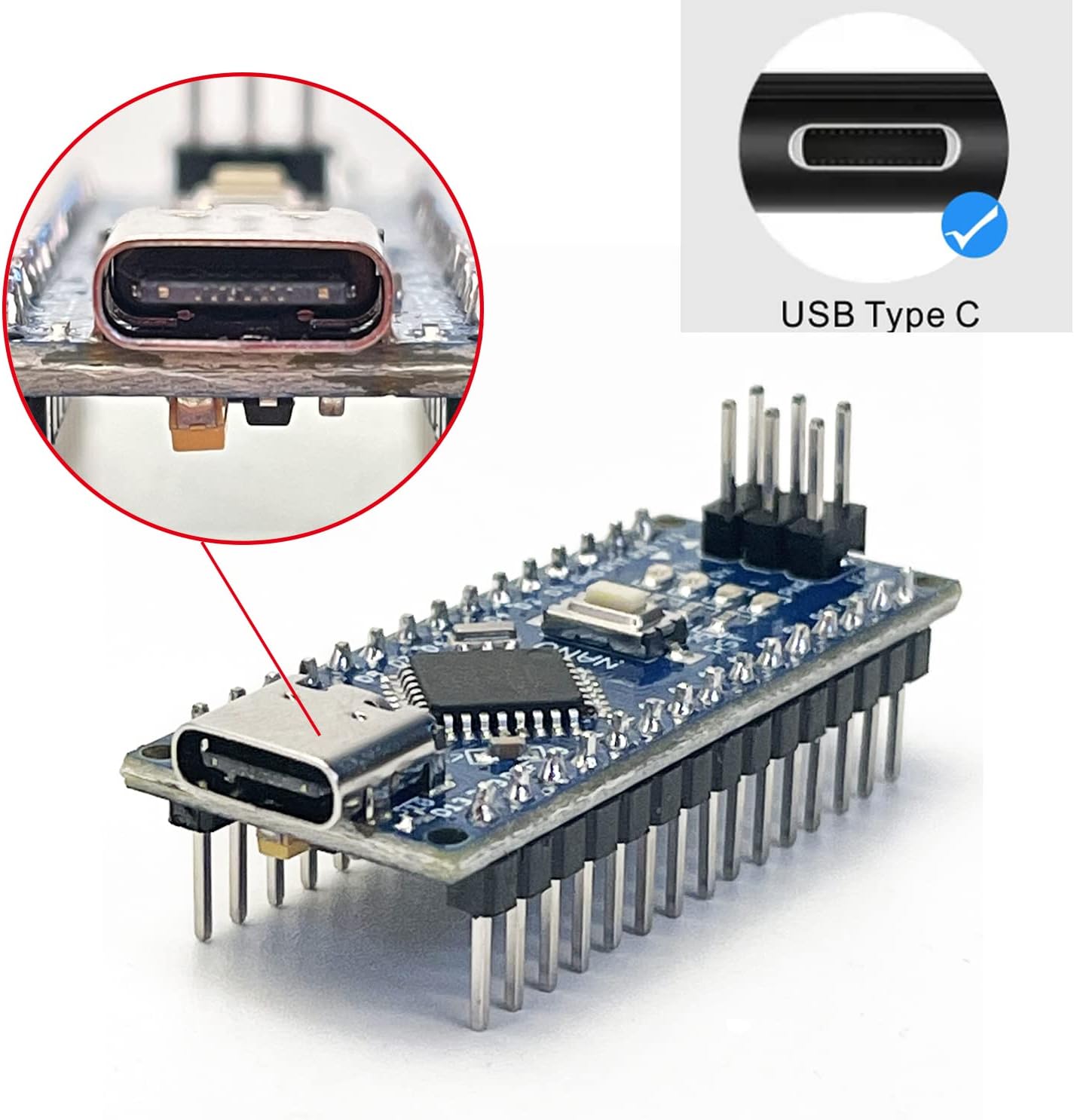 Arduino Nano V3.0 Type-C – Mini USB-C Development Board | Made for Compact Projects