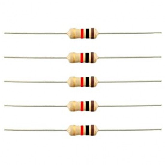 Resistors 1/4 Watt 5% Tolerance (Carbon Film)