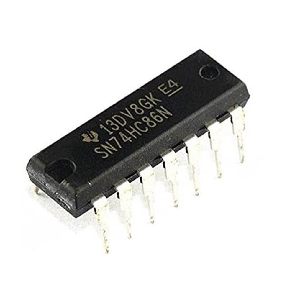 74HC86 Quad 2-Input XOR Gate IC (High Speed CMOS) - 7486
