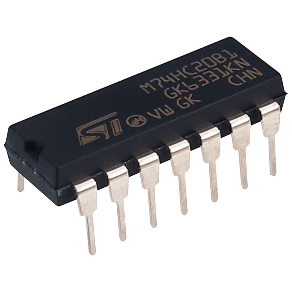 74HC20 Dual 4-Input NAND Gate IC (High Speed CMOS) - 7420